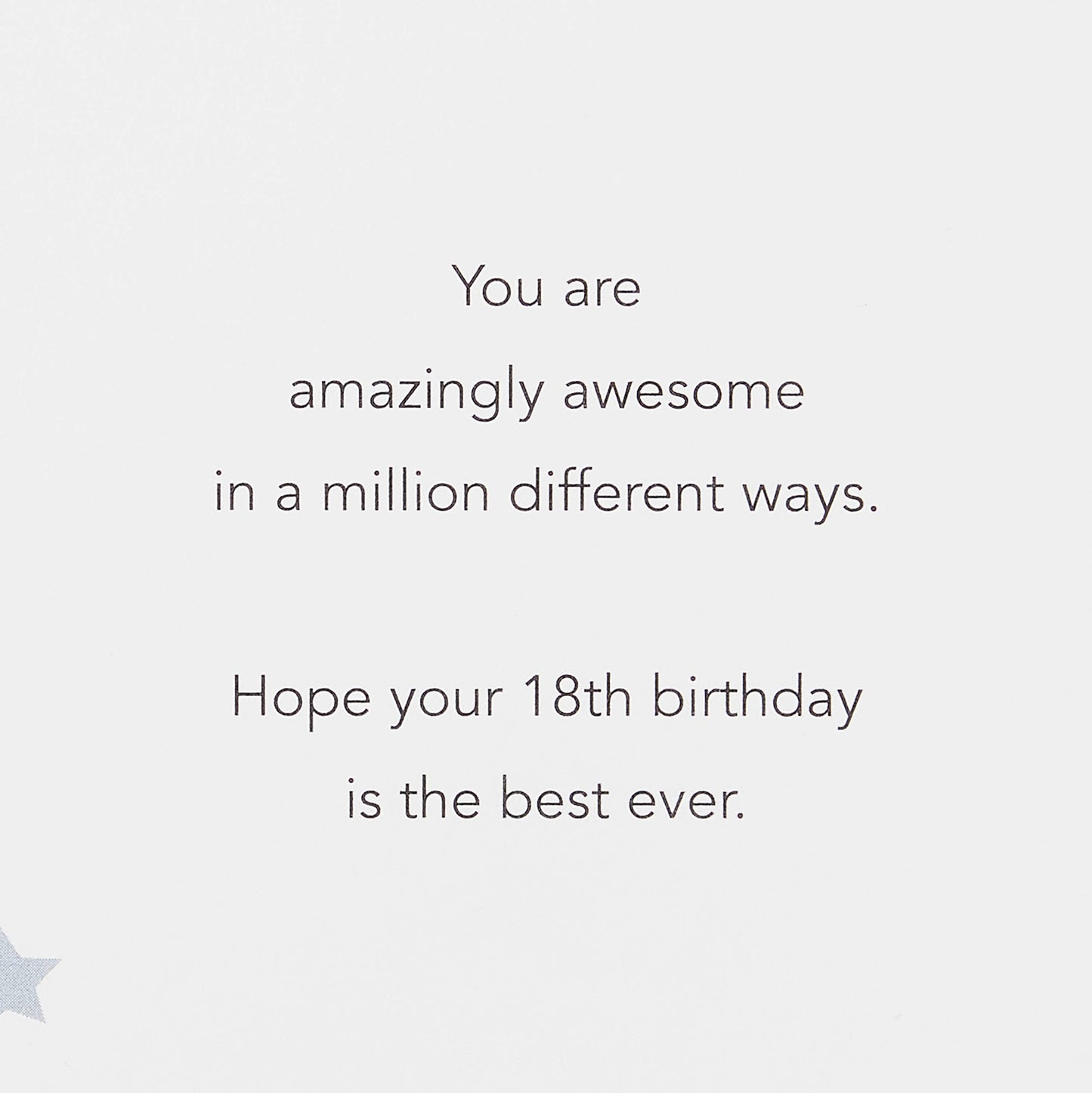 18th Birthday Card for Anyone (Amazingly Awesome)