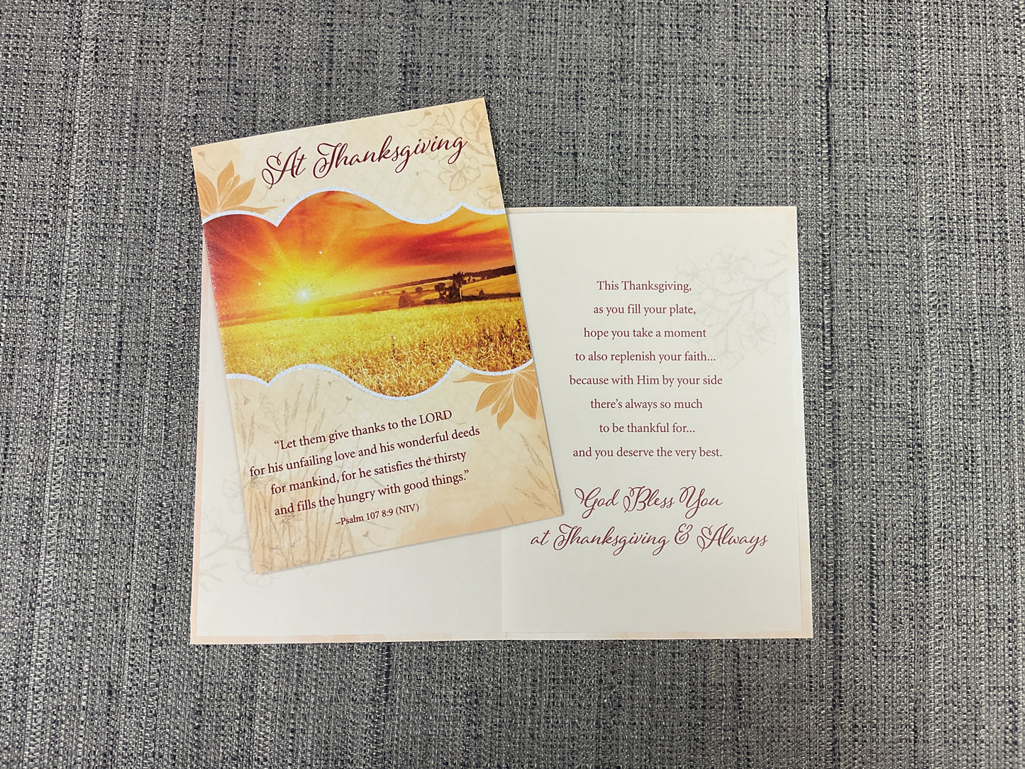 Religious Happy Thanksgiving Card