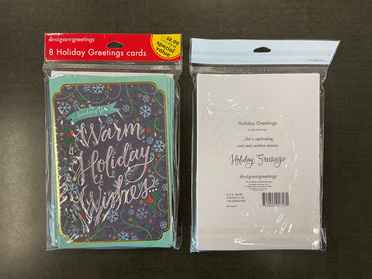 8 Ct Holiday Greetings Cards