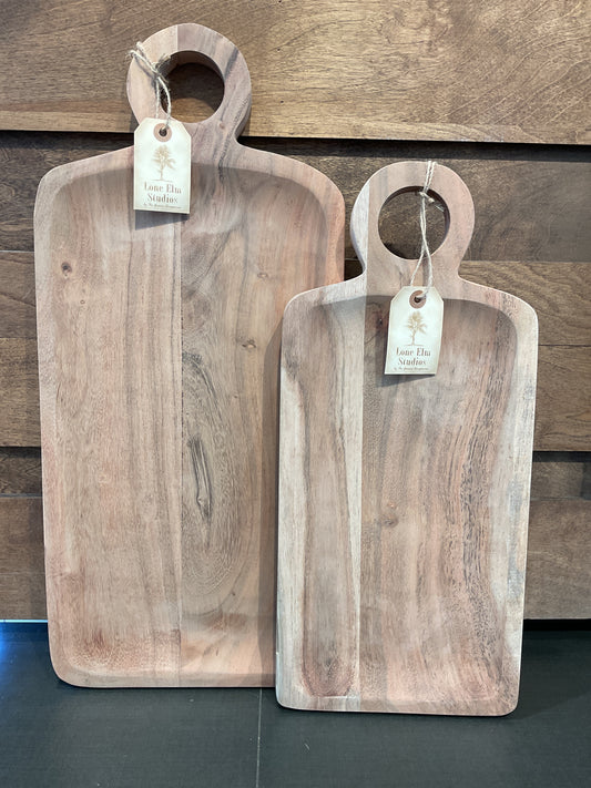 Wooden Serving Tray, 2 Asst