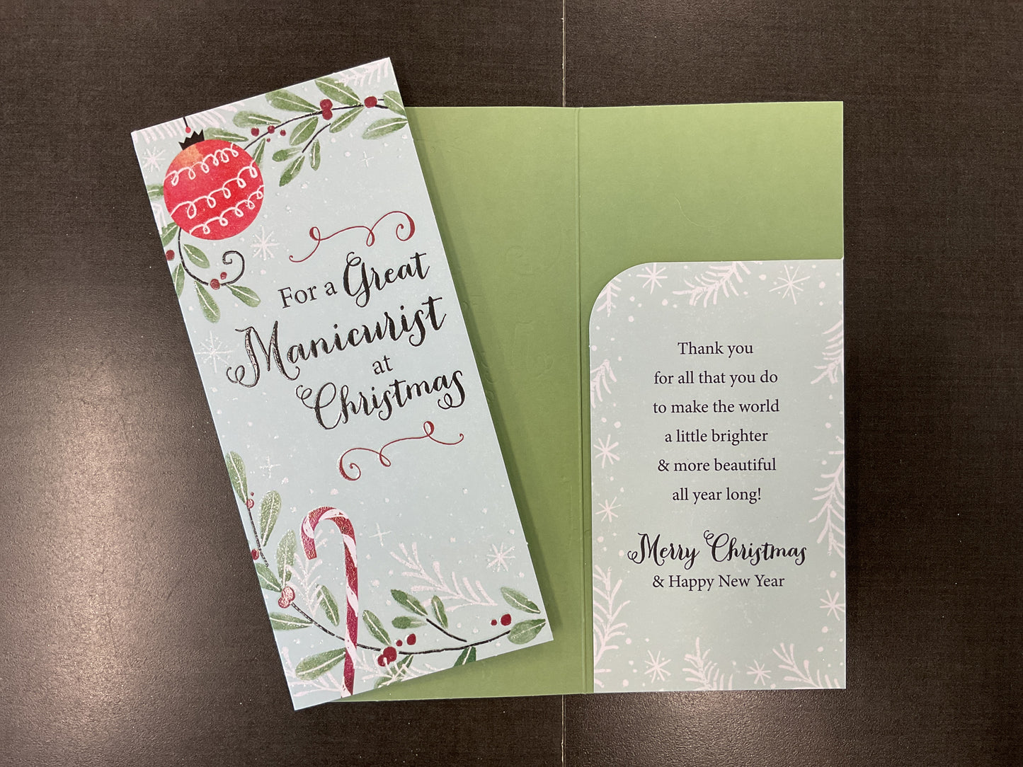 Manicurist Money/Gift Card Holder