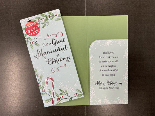 Manicurist Money/Gift Card Holder