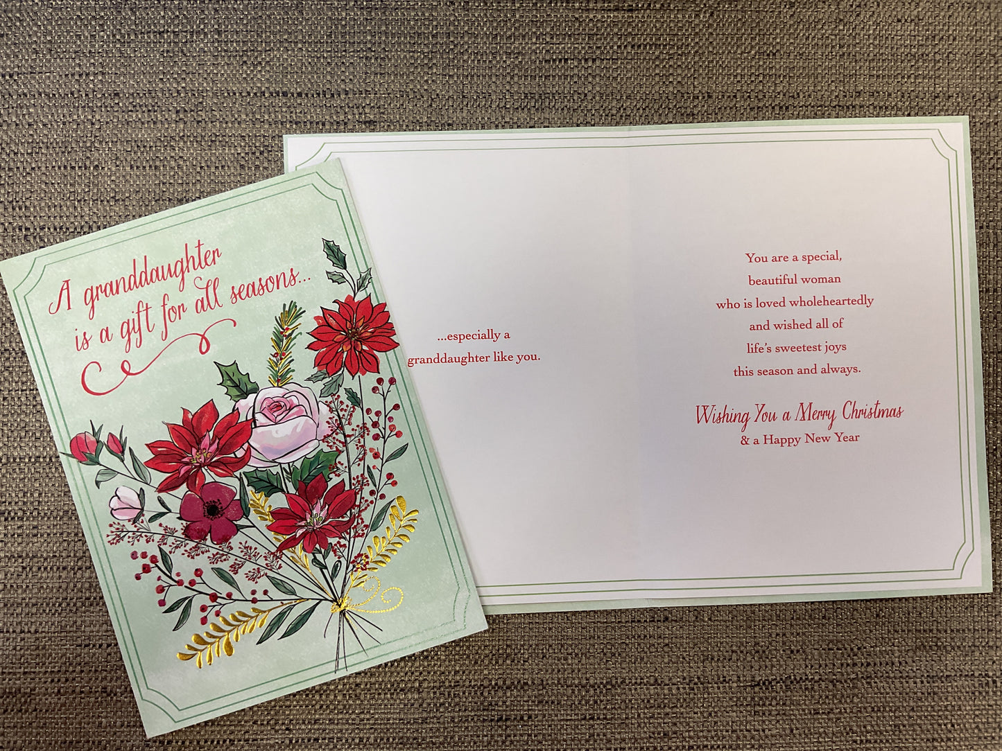Granddaughter Christmas Card