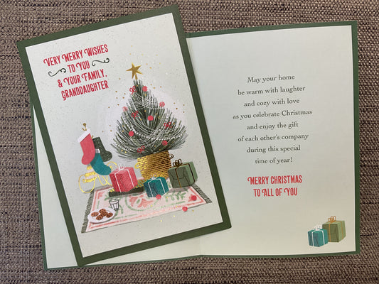 Granddaughter & Family Christmas Card