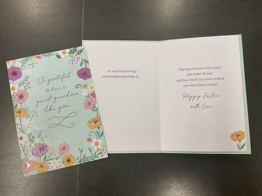 Great Grandma Easter Card