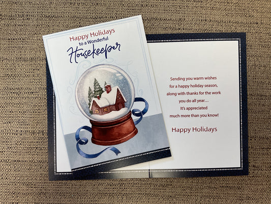 Housekeeper Christmas Card