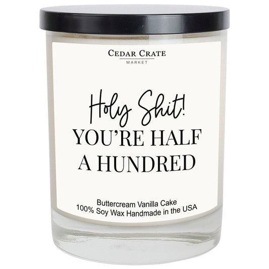 Birthday Candle - Holy Shit! You're Half A Hundred