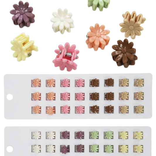 Mini Daisy Glossy Pastel Hair Claw