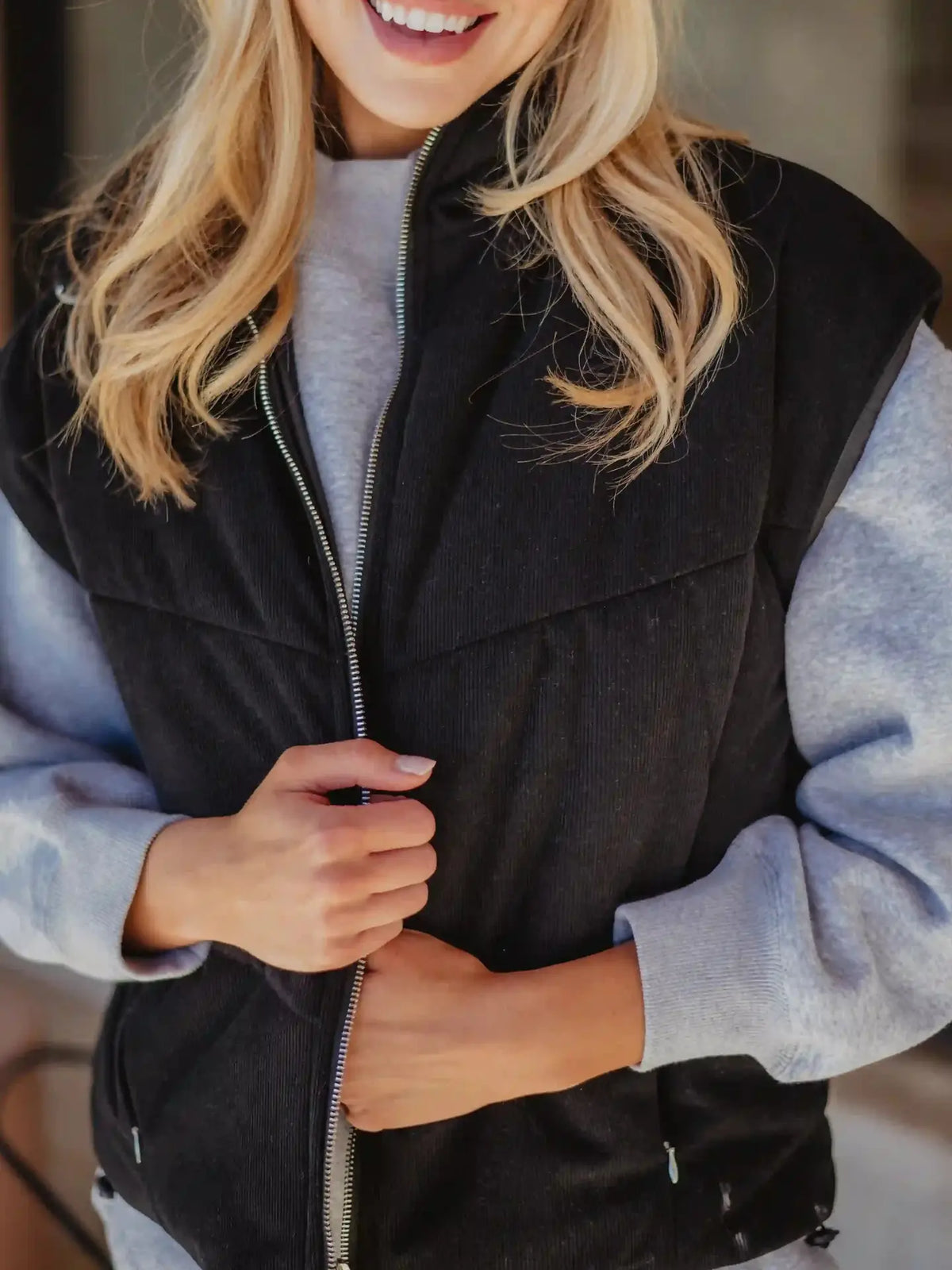 Corduroy Puffer Vest