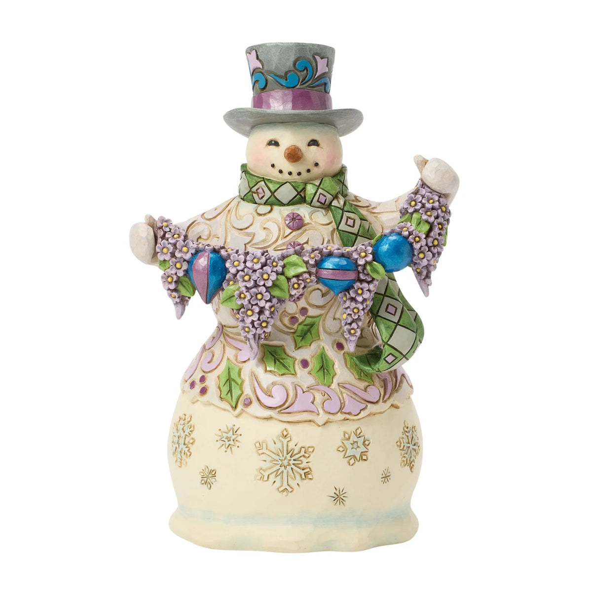 Jim Shore Fig Purple Snowman