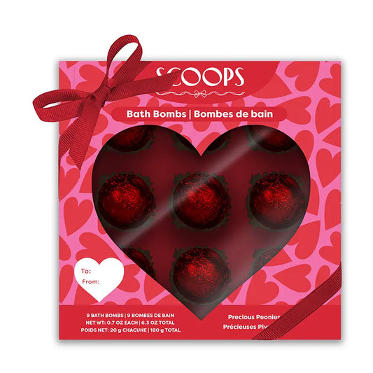 Scoops Beauty Paper Hearts Mini Bath Bombs