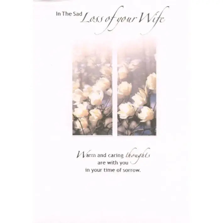 Sympathy Loss of Wife Card