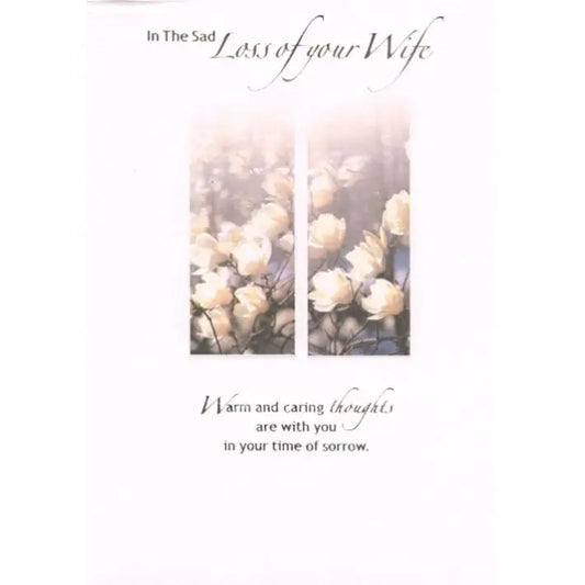 Sympathy Loss of Wife Card