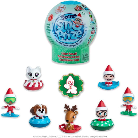 The Elf on the Shelf Secret SnoPrize - Collect one of Eight Mystery mini Figures. Includes Magical Snow Packet!
