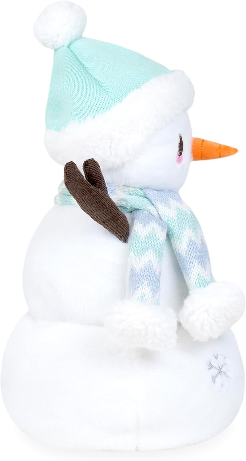 Snowfrost The Snowman | Animated Dancing Light-up Christmas Snowman Plush Toy Activated by Carrot Nose Sings Winter Wonderland