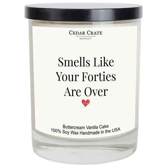 50th Birthday Candle - Smells Like Your Forties Are Over