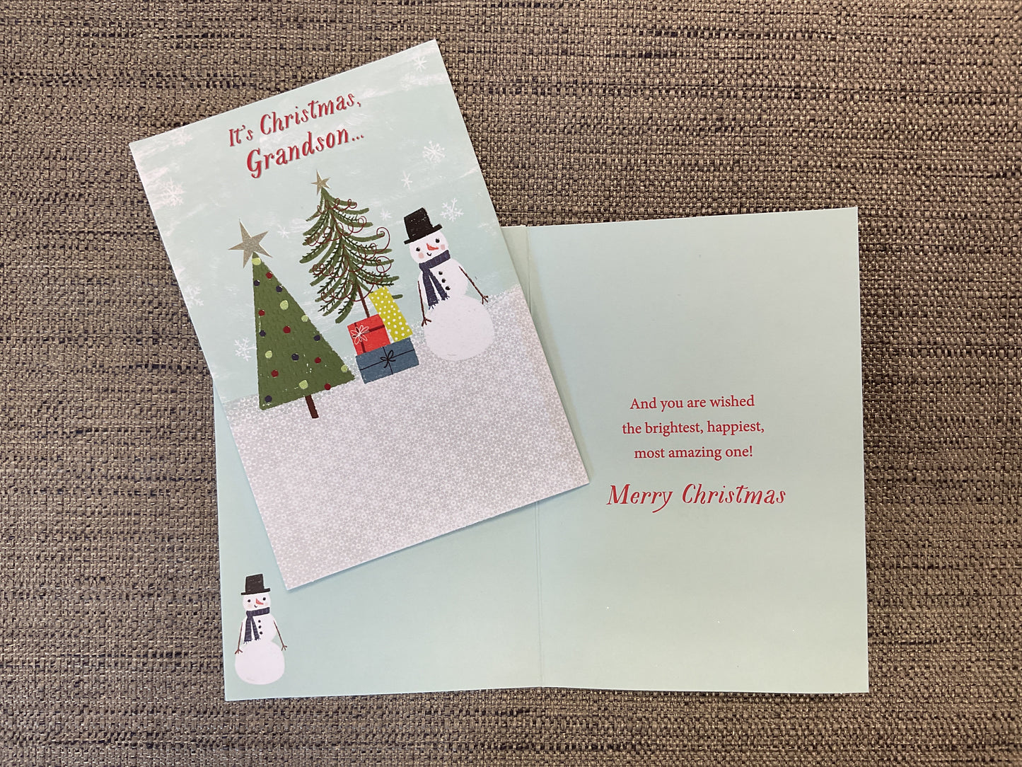Grandson Christmas Card