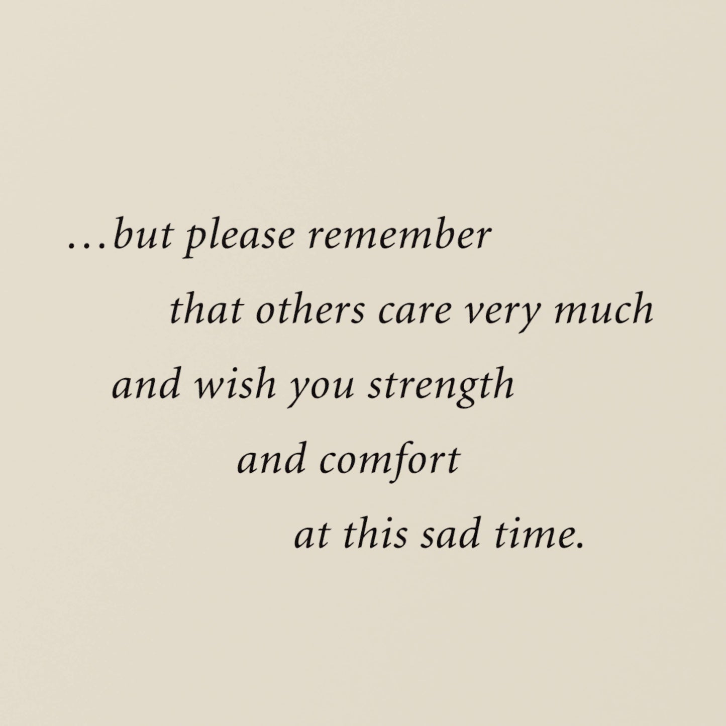 General Sympathy Card