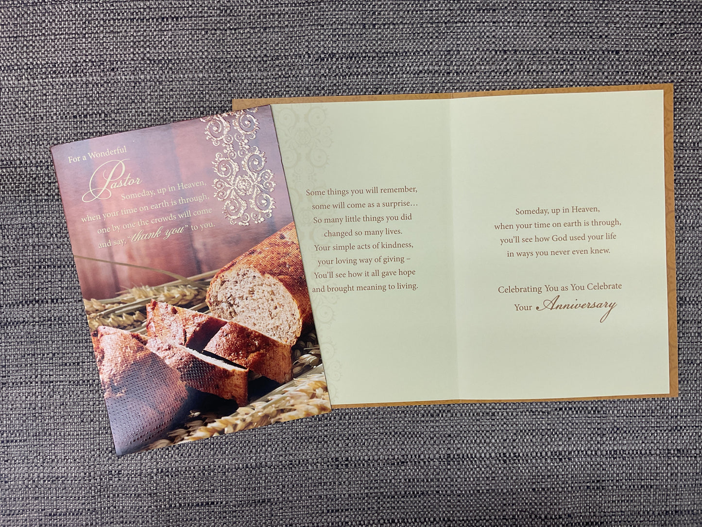 Pastor Anniversary Card