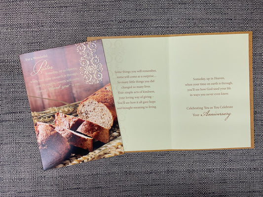 Pastor Anniversary Card