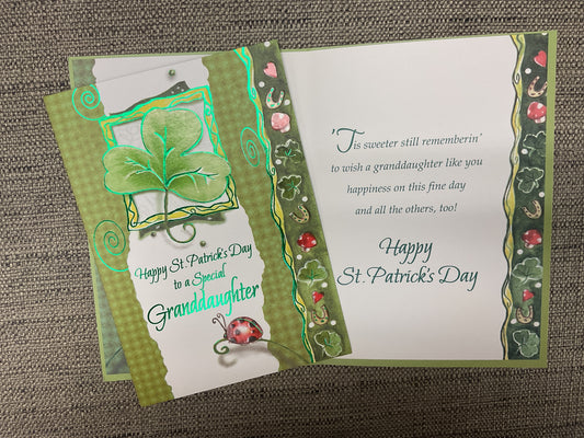 Granddaughter - St. Patrick’s Day Card