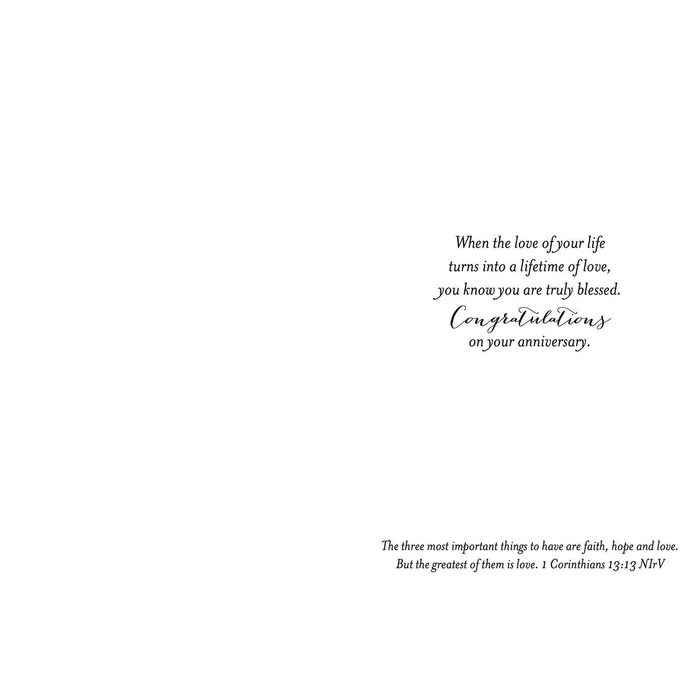 Happily Ever After - Faith Anniversary Value Card