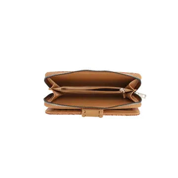 Zoila Zip Around Bifold Tooled Wristlet Wallet