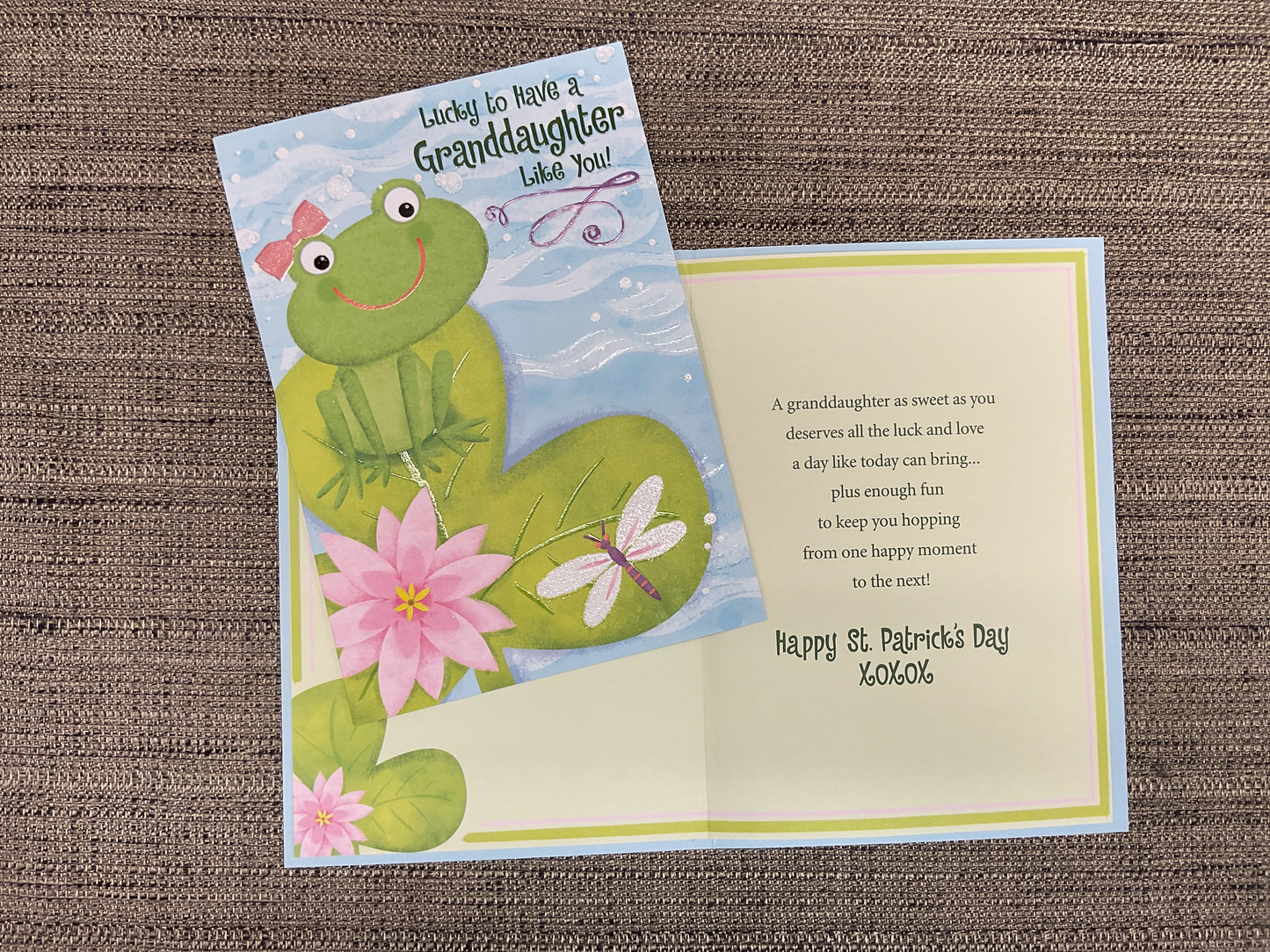 Happy St. Patrick’s Day Card for Young Granddaughter