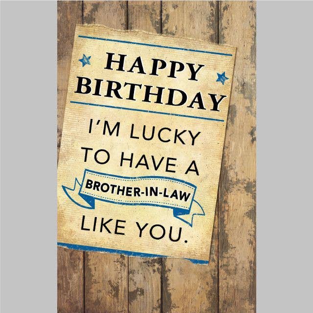 Brother-in-Law Birthday Card
