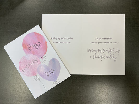 Wife Birthday Card