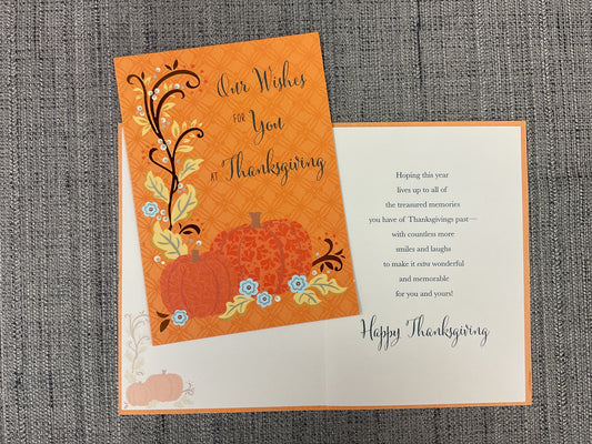 Our Thanksgiving Wishes Card