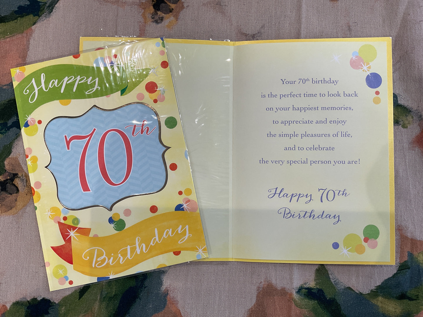 Milestone Birthday - 70th