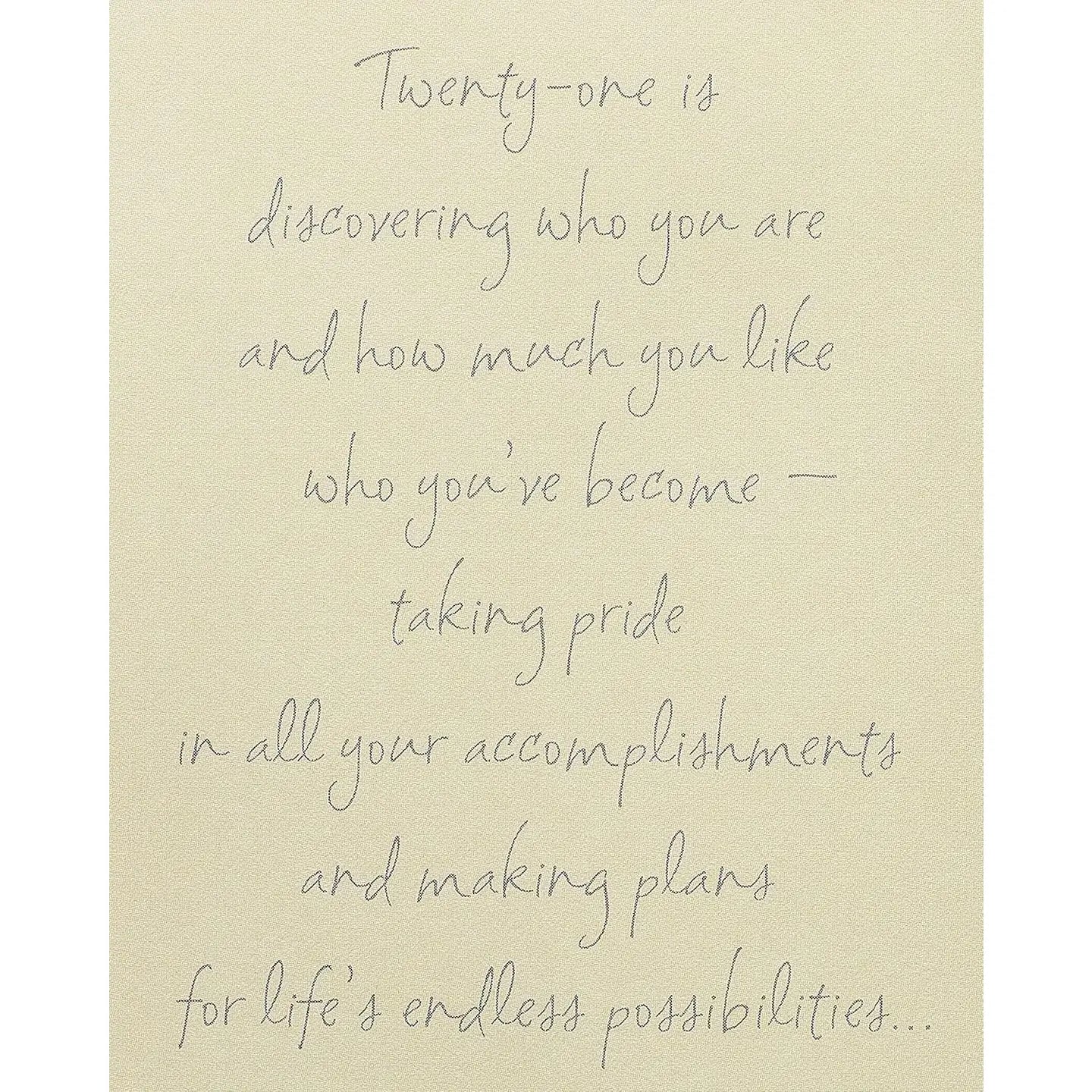 21st Birthday Card