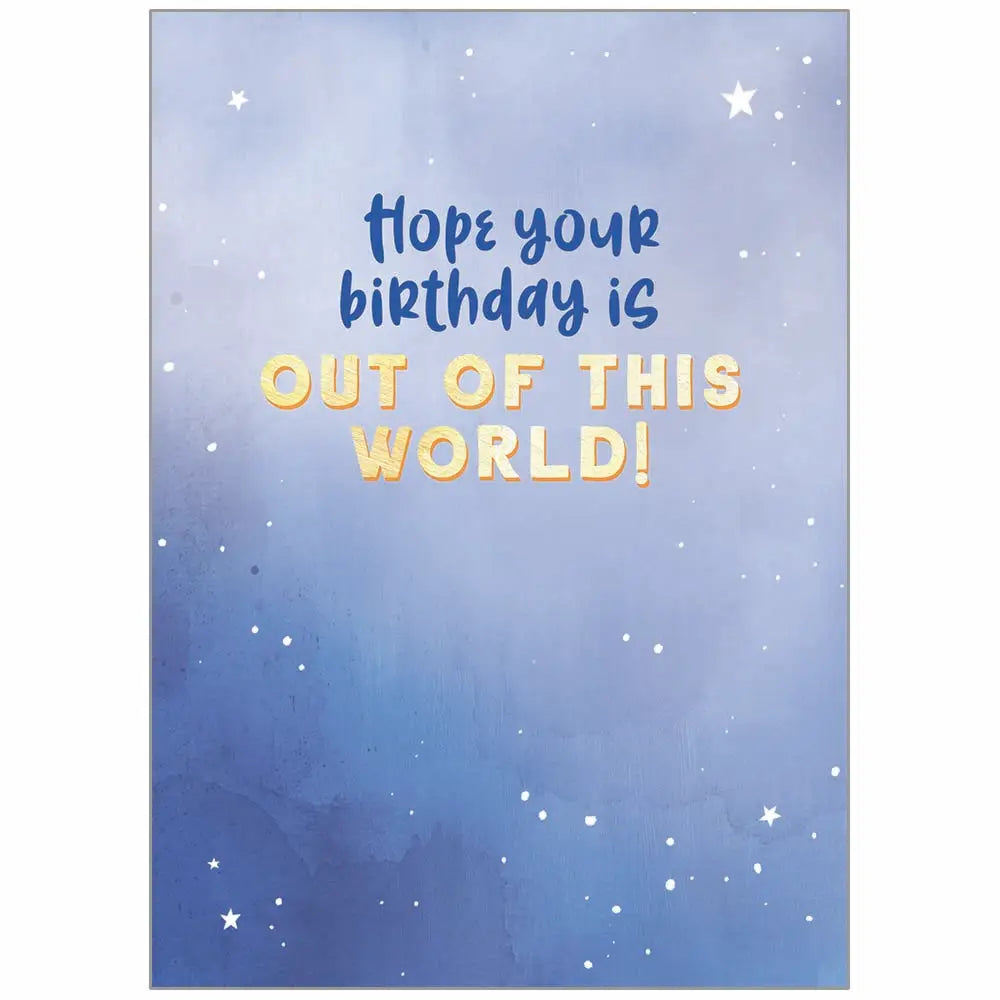 Blast Off - Juvenile Birthday Card