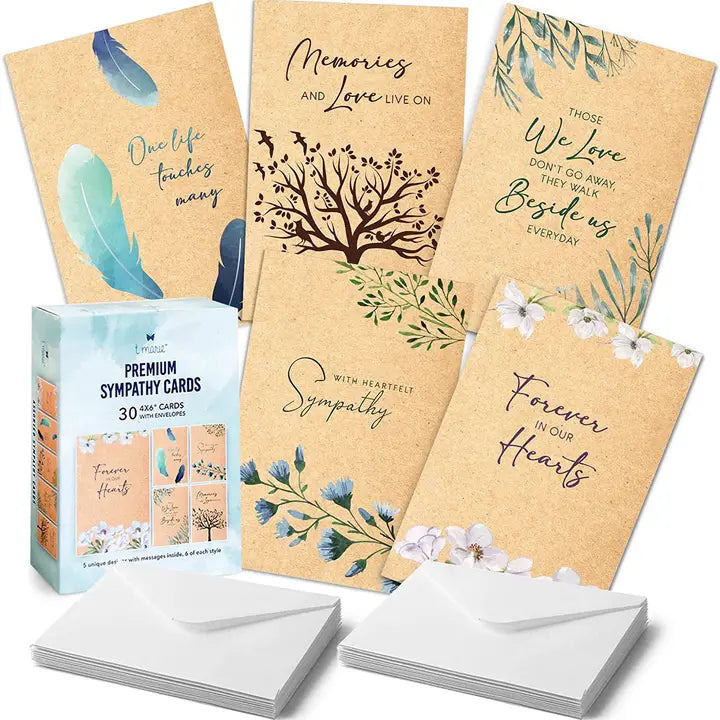 30 Premium Sympathy Cards