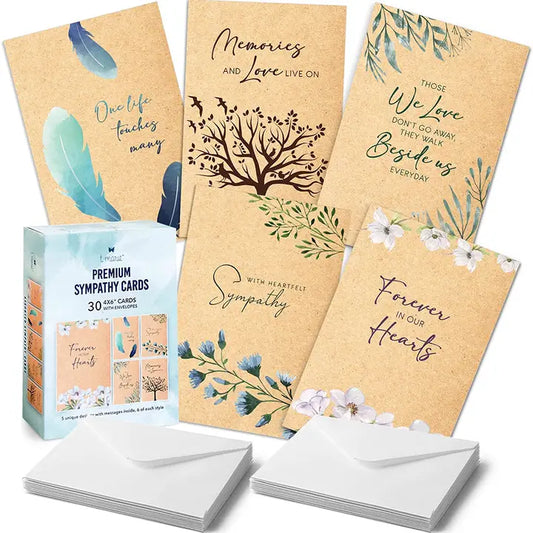 30 Premium Sympathy Cards