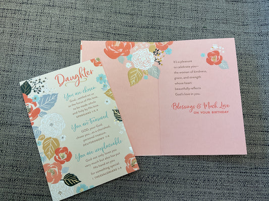 Daughter Religious Birthday Card