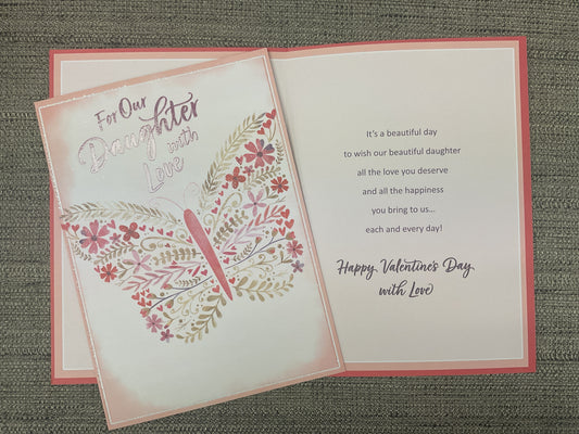 Our Daughter - Valentine’s Day Card