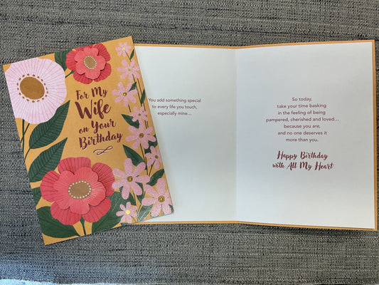 Wife Birthday Card
