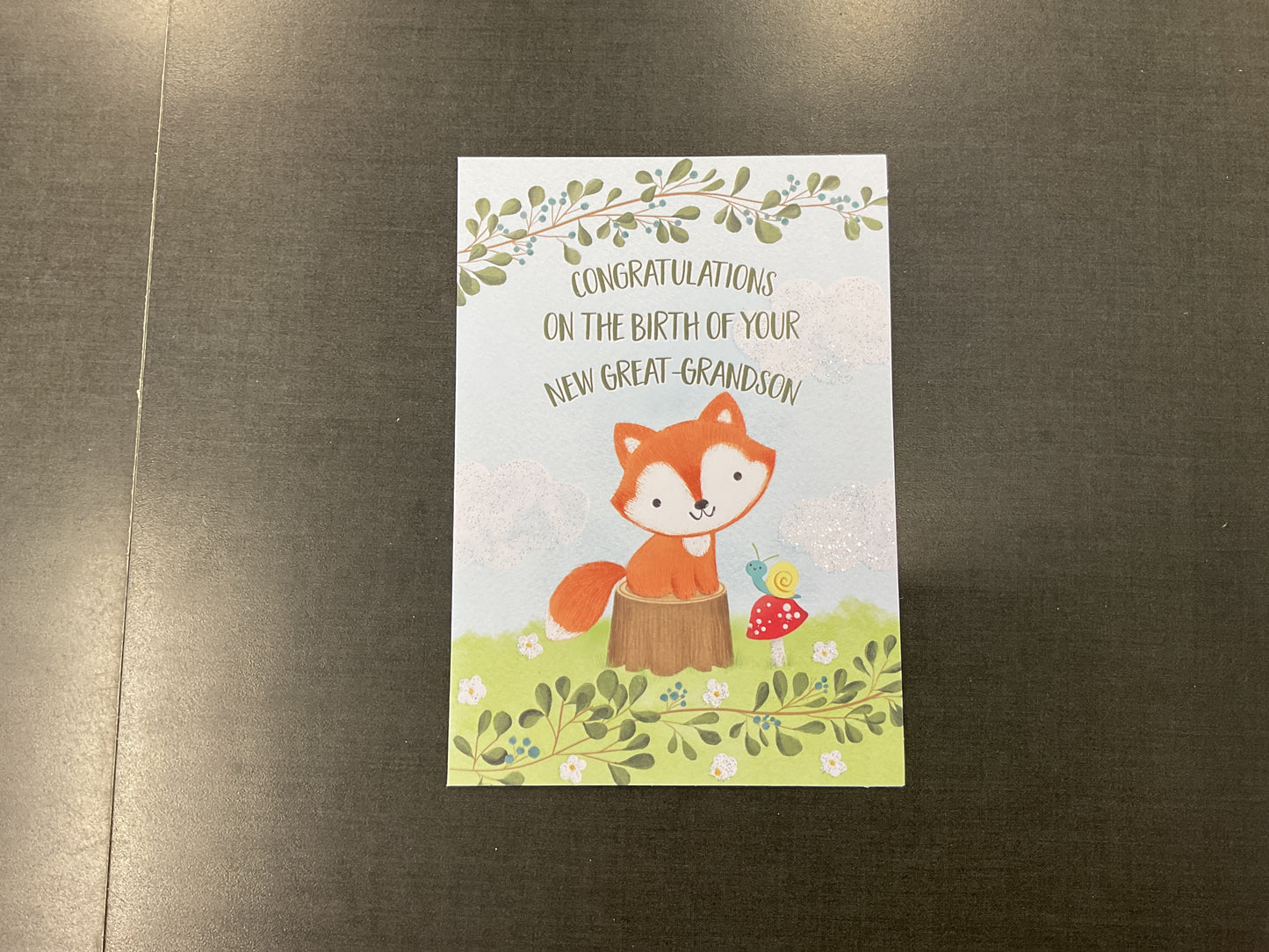 New Great Grandson Card