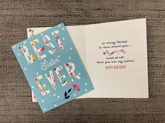 Sister Birthday Card