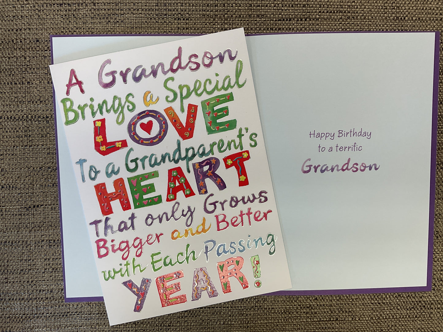 Grandson Birthday Card