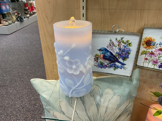 Blue Jasmin Water Fountain Electric Candle
