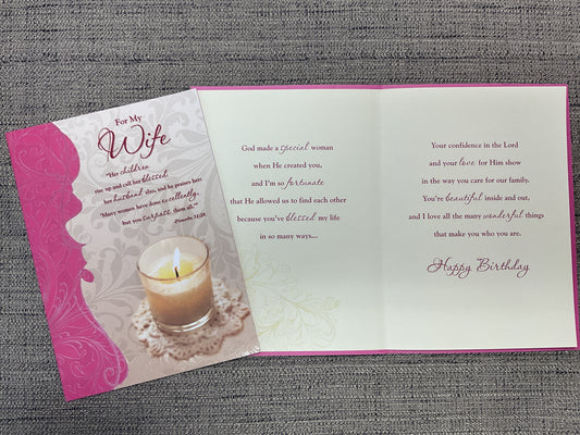 Wife Religious Birthday Card