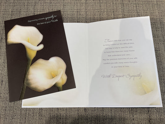 Loss of Wife Sympathy Card