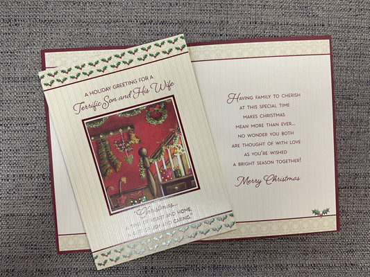 Son & Wife Christmas Card