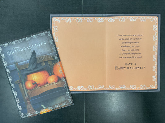 Granddaughter Halloween Card