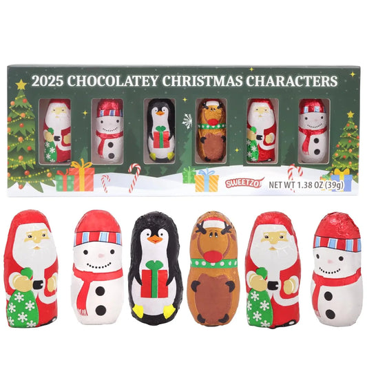 Mini Chocolatey Christmas Characters, Foil Wrapped,