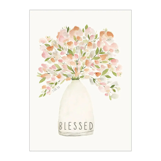 Blessed Floral - Faith Birthday Card