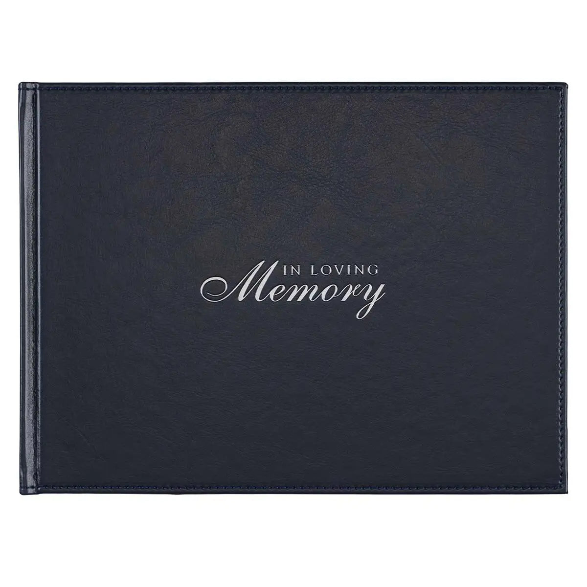 Guest Book Navy "In Loving Memory"